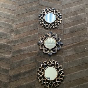 Set of Three Wall Mirrors